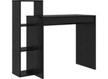 Vidaxl Scrivania In Rovere Nero 100 X 40 X 90 Cm Materiale A Base Di Legno