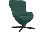 Vidaxl Egg Sedia Verde Scuro 63 X 73 X 90 Cm Velluto