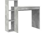 Vidaxl Scrivania Con Ripiano In Cemento Grigio 100 X 40 X 90 Cm Materiale A Base Di Legno