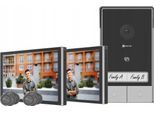 Ezviz HP7 2 Family Kit Videocitofono Bifamiliare 2 Schermi Touch 7 2K Black Silver