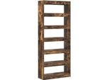 Vidaxl Libreria In Rovere Affumicato 80 X 30 X 198 Cm Materiale Ligneo