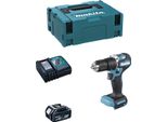 Trapano A Percussione Makita DHP487RTJ1 (1 X 5,0 Ah + DC18RC + Makpac 2)