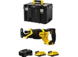 Sega A Percussione Stanley Fatmax SFMCS300D2T (2 X 2,0 Ah + Caricabatterie + Tstak Vi)