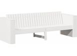 Vidaxl Divano Da Giardino Bianco 185,5 X 60 X 62 Cm Legno Di Pino Massiccio
