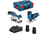 Bosch Kit 12V B12Gksgst2Bat3A-40 (Gks 12V-26 + Gst 12V-70 + 2 X 3,0 Ah + GAL12V-40 + L-Boxx 136)