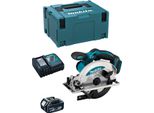 Sega Circolare Portatile Makita DSS610RTJ1 (1 X 5,0 Ah + DC18RC + Makpac 3)
