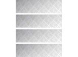 Vidaxl Gradino Rettangolare 4 Pezzi Argento 70 X 20 Cm Alluminio
