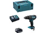 Trapano A Percussione Makita DHP482RTJ1 (1 X 5,0 Ah + DC18RC + Makpac 2)