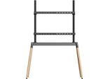 Gembird TVS-86F-01-BK Supporto Tv 2,18 M (86") Nero, Legno"