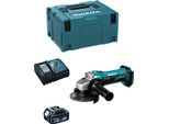 Mini Smerigliatrice Angolare Makita DGA452RTJ1 (1 X 5,0 Ah + DC18RC + Makpac 3)