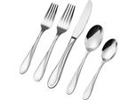 Set Di Posate Da 30 Pezzi In Acciaio Inox Posate Coltello Forchetta Cucchiaio