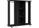Vidaxl Armadio Con Ripiano Look Rovere Nero 102 X 38 X 110 Cm