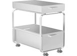 Organizer Per Armadio Sotto Lavello - Bianco - Organizer Per Cassetti In Acciaio Inossidabile Con Antiscivolo E Ventilazione