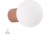 Lampada Da Parete Halo Moka IP44 1Xg9 8W Alluminio/Vetro 12X17X12Cm Sollux Lighting