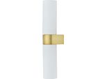 Applique Da Parete Tubolare Verticale In Ottone Bianco Natalie 2Xg9 10W IP44 Nowodvorski