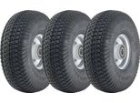 11X4.00-4 Pneumatici Per Tosaerba E Cerchio In Acciaio P332 20Mm Cuscinetti 145Kgs (Set Di 3)