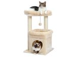 Albero Per Gatti, Accogliente Condo, Tiragraffi In Sisal Naturale, AMT0179BG, M