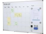 Calendario Lavagna Bianca Lavagna Magnetica Scrivibile 915 X 610 Mm, Lavagna Memo Incl. 2 Penne Per Lavagna Bianca + 6 Magneti + 1 Cancellino Magnetico, Lavagna Bianca Cancellabile A Secco Per Ufficio