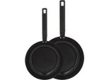 Set Di 2 Padelle - Menastyl - 6020297 - Alluminio - 24 E 28 Cm - Tutti I Tipi Di Cucina, Compresa L'induzione