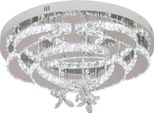 Lampadario A Soffitto In Cristallo, Telecomando Dimmerabile, Design Moderno, Stile 2, Luminosità Dimmerabile