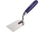 Frattazzo Da Stuccatore Larghezza 60 Mm Inox, Con Manico In Faggio Acciaio Inox