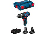 Trapano A Percussione Bosch Gsb 12V-15 (2 X 6,0 Ah + GAL12V-40 + L-Boxx 102)