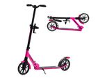 Blackwheels Zoom Scooter Rosa - Pieghevole, Ammortizzato, Regolabile In Altezza, Per Persone Alte - Ruote Da 200 Mm - Ideale Per La Città E L'uso Quotidiano
