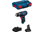 Trapano A Percussione Bosch Gsb 12V-15 (1 X 6,0 Ah + GAL12V-40 + L-Boxx 102)