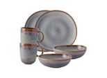 Geschirr-Set Frühstücks-Set Lave 6er Set, beige, 6 tlg., Steingut, LIKE. BY VILLEROY & BOCH, Geschirr-Sets, Frühstücks-Set Geschirr-Set