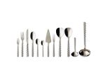 Besteck-Set VILLEROY & BOCH Tafelbesteck Boston 70er Set silber, silber, Essbesteck-Sets