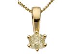Firetti Schmuck Geschenk Gold 750 Halsschmuck Anhänger Halskette Solitär () mit Brillant in Krappenfassung
