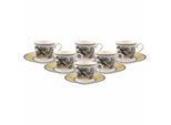 Tasse Villeroy & Boch "FrüHstüCkstassen Mit Untertassen Audun Ferme 350 Ml 6Er Set Bunt", Bunt, Porzellan, TrinkgefäßE, Tasse