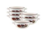 Tasse Villeroy & Boch "Suppentassen Design Naif 450 Ml 6Er Set Bunt", Bunt, Porzellan, TrinkgefäßE, Tasse