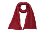Schal Lascana, Damen, Blau (Rot), Strick, Kunstfaser, Leicht GläNzend, Unifarben, ModetüCher Schal, Strickschal, Winterschal, Damenschal, Modeschal