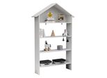 Standregal Vcm "Holz Kinderregal BüCherregal Kinder Regal Malusa", Weiß, Regale, Standregal