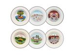Suppenteller Villeroy & Boch "Suppenteller Kollektion Design Naif ø 21 Cm 6Er Set Bunt", Bunt, L:21Cm, Speiseteller