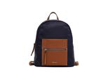 Rucksack TAMARIS Rucksack TAS Fabrizia, Damen, Gr. B/H/T: 29cm x 34cm x 13cm, blau (blau 500), Polyester, Rucksäcke Rucksack