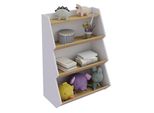 Standregal Vcm "Holz Kinderregal BüCherregal Kinder Regal Italu", Braun (Weiß, Honig, Eiche), Regale, Standregal