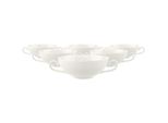 Tasse Villeroy & Boch "Suppen-Obertassen Royal 200 Ml 6Er Set Weiß", Weiß, Porzellan, TrinkgefäßE, Tasse
