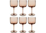 Weinglas Weingläser Like Glass 270 ml 6er Set, braun (clay), 6 tlg., Glas, LIKE. BY VILLEROY & BOCH, Trinkgefäße, Weinglas