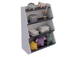 Standregal Vcm "Holz Kinderregal BüCherregal Kinder Regal Italu", Grau (Weiß, Anthrazit), Regale, Standregal