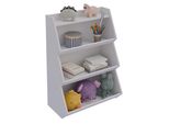 Standregal Vcm "Holz Kinderregal BüCherregal Kinder Regal Italu", Weiß, Regale, Standregal