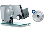 GRAEF Allesschneider Sliced Kitchen S12120OT TWIN, grau, B:25,5cm H:26cm T:34,5cm, Allesschneider, Gratis Schinkenmesser im Wert von 34,99€ UVP