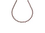 Collier Firetti "Schmuck Geschenk Gold 585, Halsschmuck Halskette Goldkette", Gold (Gelbgoldfarben, Rot), Halsketten, Damen, Gelbgold 585, L: 45 B: 6Mm, Collier, Mit Granat, B:6Mm