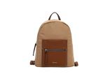 Rucksack TAMARIS Rucksack TAS Fabrizia, Damen, Gr. B/H/T: 29cm x 34cm x 13cm, beige (nature 710), Polyester, Rucksäcke Rucksack