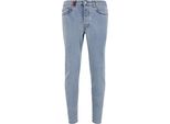 Bequeme Jeans 2Y Premium "2Y Premium Herren 2Y Basic Slim Fit Denim", Herren, Gr. 30, NormalgrößEn, Blau (Lightblau), 98% Baumwolle, 2% Elasthan, Unifarben, Jeans