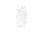 Unterhemd Schiesser "Unterhemd 2Er Pack", Herren, Gr. 4XL, N-Gr, Weiß, Obermaterial: 100% Baumwolle Co., Unterhemden Unterhemd