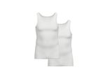 Unterhemd Ammann "Unterhemd Doppelripp Unterhemden 2Er Pack 2Er Pack", Herren, Gr. Xxl, N-Gr, Weiß, Obermaterial: 100% Baumwolle Co., Unterhemden Unterhemd