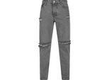 Bequeme Jeans 2Y Premium "2Y Premium Herren 2Y Tapered Fit Jeans", Herren, Gr. 32, NormalgrößEn, Grau (Blau), 100% Baumwolle, Unifarben, Normal, Jeans