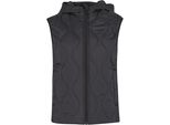 Steppweste Urban Classics "Urban Classics Ladies Super Light Puffer Vest", Damen, Gr. M, Schwarz, 100% Polyester, Westen Steppweste